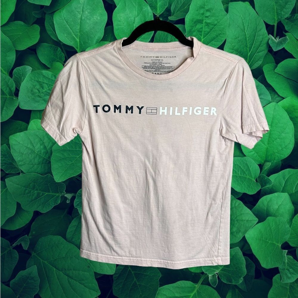 5 for $25🔥Tommy Hilfiger Pink T-Shirt Boys Small (8-10)‎